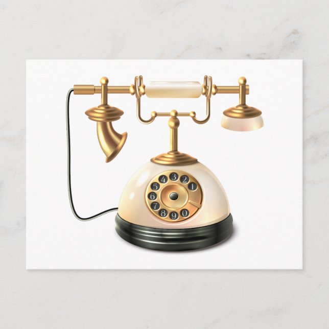 Retro Telephone Postcard (Front)