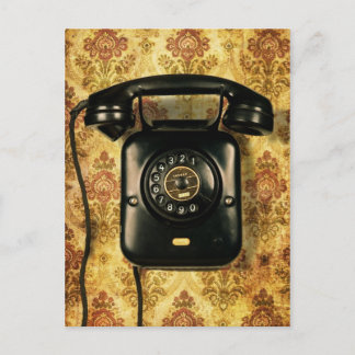 Retro telephone postcard