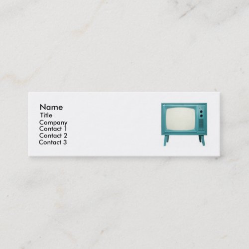 Retro Television Business Card Template