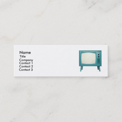 Customizable Retro Television Business Card Template