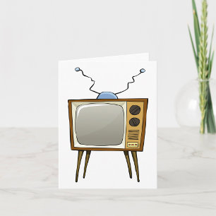 Retro Television Vintage TV Note Cards