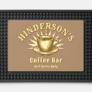 Retro Template Coffee Bar Mat