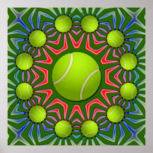 RETRO TENNIS BALL POSTER (Front)