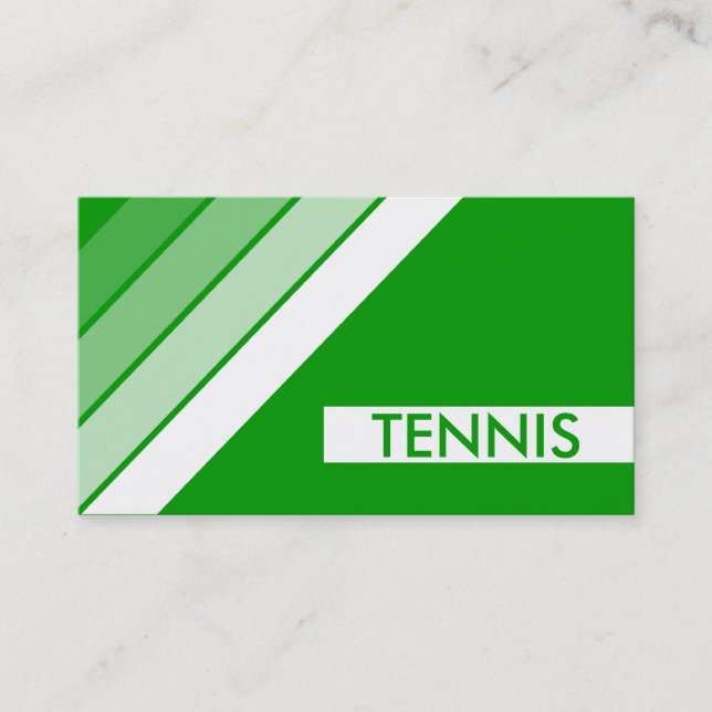 retro TENNIS Business Card (Front)