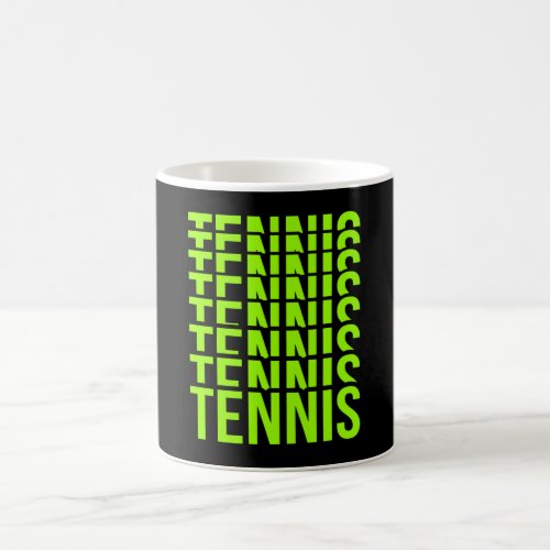 Retro Tennis Lover Sports Player Coach Graphic Coffee Mug