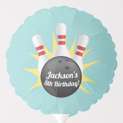 Retro Tenpin 50s Bowling Birthday Party  Balloon