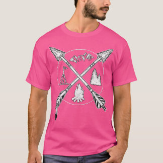 Retro Tent Mountains T-Shirt