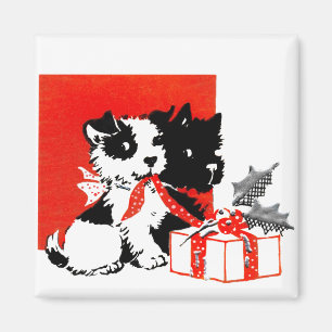 Retro Terrier and Scotty Dogs Magnet