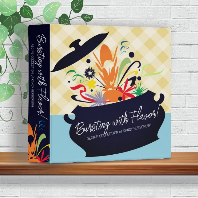 Retro terrine bursting flavor cooking recipe cookb 3 ring binder (Creator Uploaded)