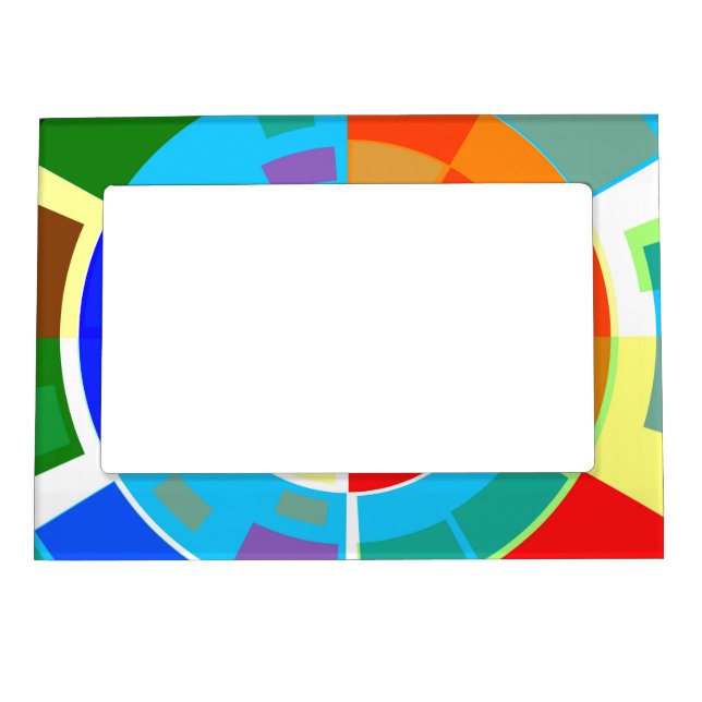 Retro Test Pattern Magnetic Picture Frame (Front)