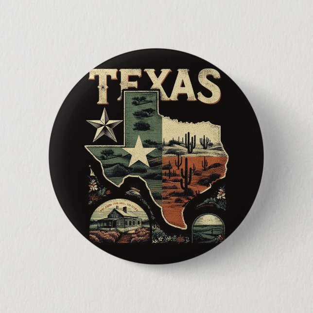 Retro Texas Button (Front)