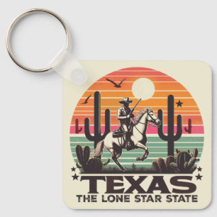 Retro Texas Keychain