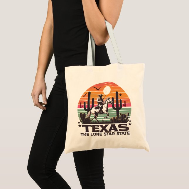 Retro Texas Tote Bag (Front (Product))