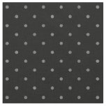 Retro textured black grey small polka dots pattern fabric
