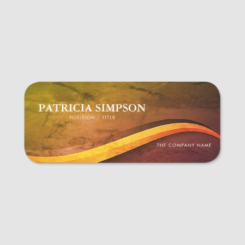 Retro Textured Grunge Chic Professional  Casual Name Tag