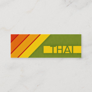 retro THAI Mini Business Card