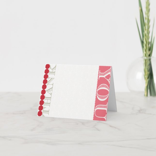 Retro Thank You Card (Front)