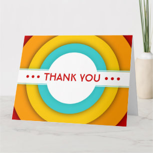 retro THANK YOU Card