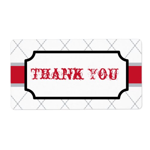 Retro Thank You Labels