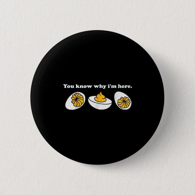 Retro Thanksgiving Dinner You Know Why Im Here Dev Button (Front)