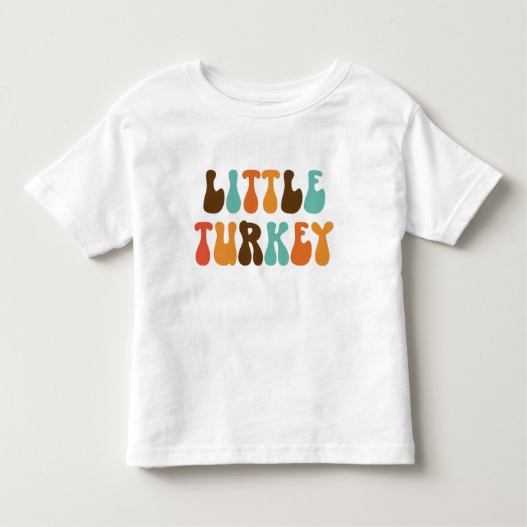 Retro Thanksgiving Little Turkey Shirt