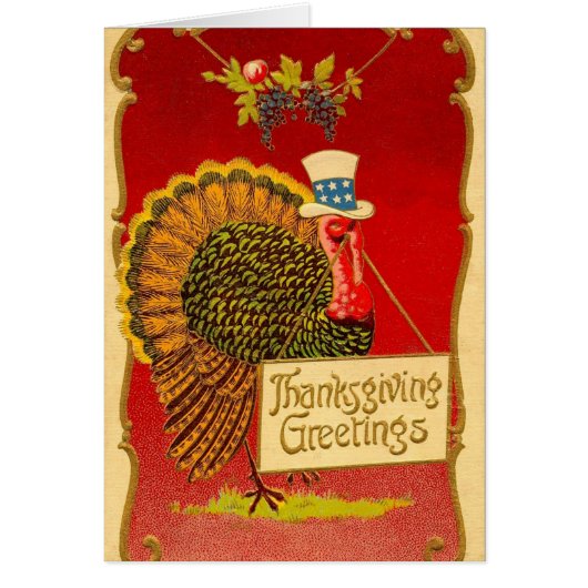Retro Thanksgiving Turkey Cards (Front)