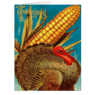 Retro Thanksgiving Turkey Cards