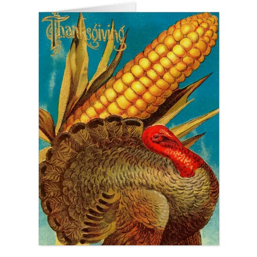 Retro Thanksgiving Turkey Cards (Front)