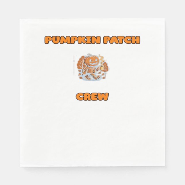 Retro Thanksgiving Turkey – Fall Harvest Design Ov Napkins (Front)