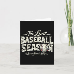Retro the last baseball season senior baseball mom card