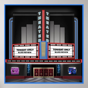 Retro Theater Poster