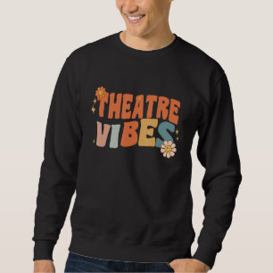 Retro Theatre Vibes Teacher Women Kids Sweatshirt