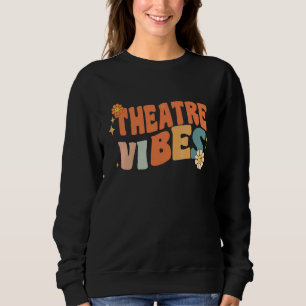 Retro Theatre Vibes Teacher Women Kids Sweatshirt