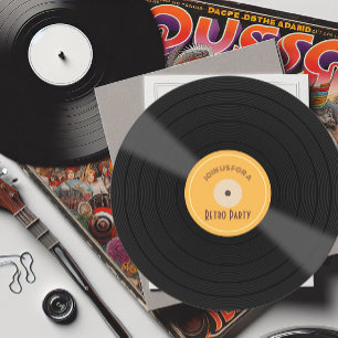 Retro Themed Birthday Party Invitation