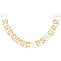 RETRO THEMED HALFWAY TO ONE BUNTING BANNER
