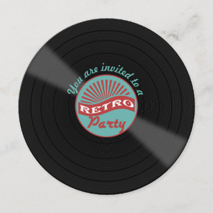 60s Theme Party Invitations Zazzle
