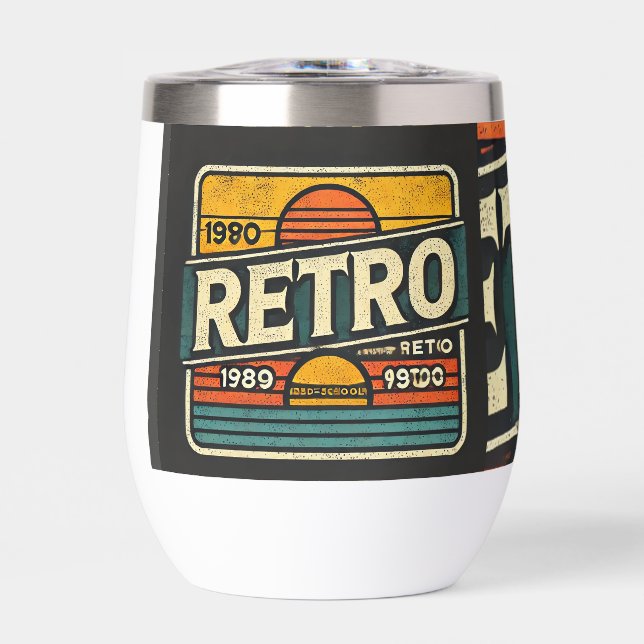 RETRO  THERMAL WINE TUMBLER (Front)