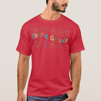 Retro Third Grade Back to School For Teachers And  T-Shirt