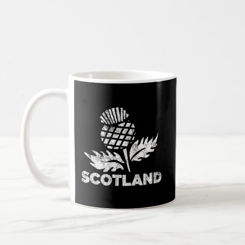 Retro Thistle Scottish Rugby Scotland Rugby Footba Coffee Mug