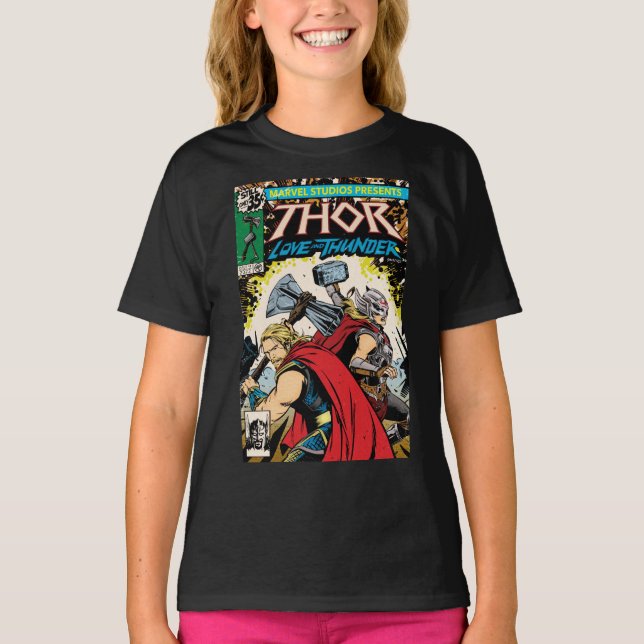 Retro Thor: Love and Thunder Comic Cover Homage T-Shirt (Front)