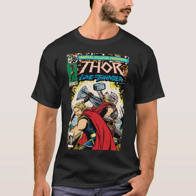 Retro Thor: Love and Thunder Comic Cover Homage T-Shirt | Zazzle