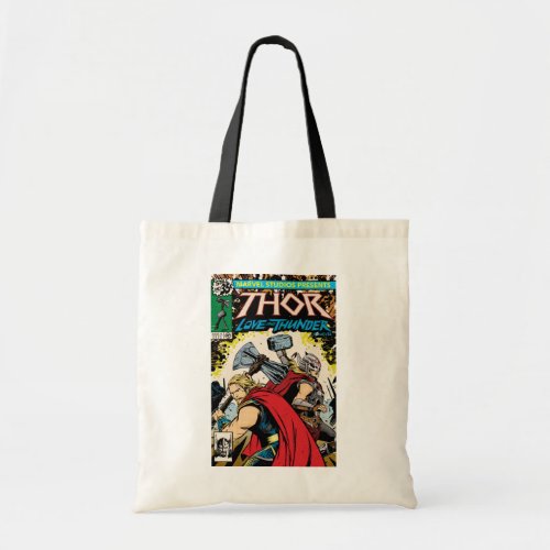 Retro Thor Love and Thunder Comic Cover Homage Tote Bag