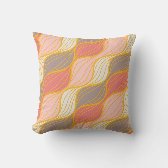  retro Throw Pillow (Front)