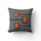 Retro Throw Pillow - (Custom Background Color)
