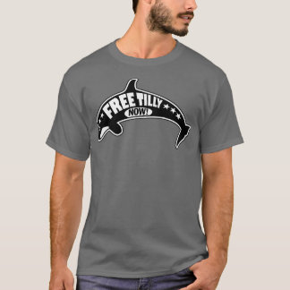 Retro Throwback Free Tilly NOW Orca  Conservation  T-Shirt