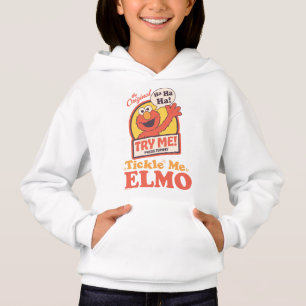 Retro Tickle Me Elmo Waving Graphic Hoodie