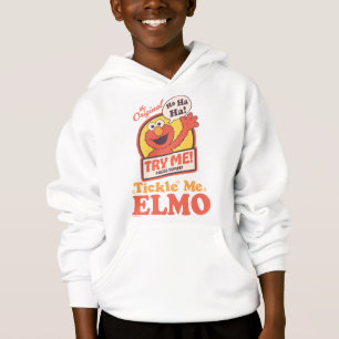 Retro Tickle Me Elmo Waving Graphic Hoodie