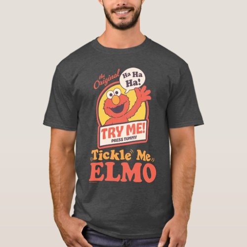 Retro Tickle Me Elmo Waving Graphic T-Shirt
