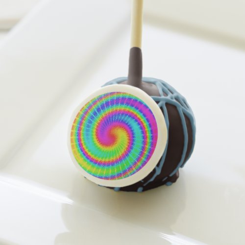 Retro Tie Dye Hippie Psychedelic Cake Pops