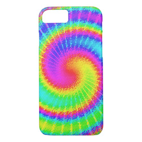 Retro Tie Dye Hippie Psychedelic iPhone 87 Case